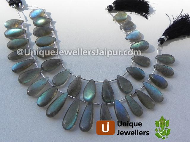 Labradorite Plain Pear Beads